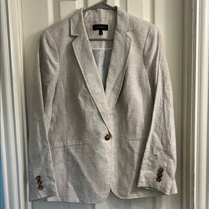 Talbots Women's Beige Blazer with Button Accents